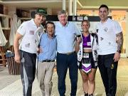 Este sábado por la noche el Intendente de Soriano desarrolló varias actividades