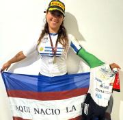 La ciclista mercedaria Mariana García se consagró Campeona Nacional en kilómetro contra reloj con récord nacional y Vicecampeona en persecución individual