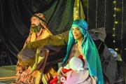 Pesebre viviente en Roca: un espectáculo navideño con más de 50 actores