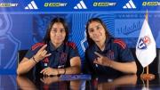 A vivir la vida en colores: Las hijas de Chupete Suazo firmaron su primer contrato profesional