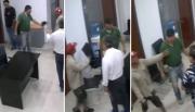 Tensión en el Centro Cívico Municipal por el accionar violento de un grupo de personas
