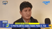 Avanza verificación de postulantes a vocales del TED en Oruro