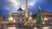 Vaticano inicia su Navidad con encendido del árbol y belén en la Plaza de San Pedro