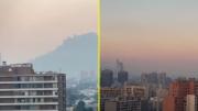 Llega a Santiago humo del incendio de San Pedro: Revisa las recomendaciones del Minsal
