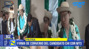 MTS firma convenio con Chi Hyun Chung y aspira a conseguir la Gobernación de Santa Cruz