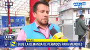 Aumenta la demanda de permisos de viaje para menores en la Terminal de La Paz