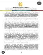 Comunicado de la FANB ante la intención de EEUU de confiscar busques venezolanos