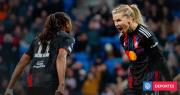 Endler fue una espectadora: Lyon aplastó al Atlético y está en cuartos de final de Champions Femenina