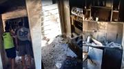 Video: así quedó la vivienda del Bº Parque del Río III tras el incendio que dejó a madre e hija con graves quemaduras