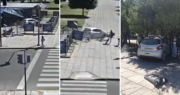Video: la secuencia completa que muestra cómo un vecino de La Plata chocó contra El Pulpito y murió