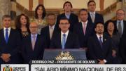 Gobierno elimina la subvención a los combustibles y eleva el salario mínimo nacional a Bs 3.300