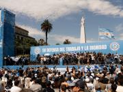 La CGT marchó a Plaza de Mayo contra la reforma laboral y advirtió por el inicio de un plan de lucha con paro nacional