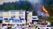 Pánico en Bariloche: incendio forestal avanzó sobre barrio residencial y casi alcanza un sanatorio