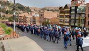Mineros cooperativistas protestan en La Paz en rechazo del Decreto Supremo 5503