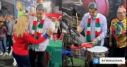Maduro celebra Navidad bailando, tocando percusiones y desafiando a Trump