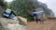 “El camino está un desastre”: choferes se quejan del mal estado de las carreteras en los Yungas por la época de lluvias