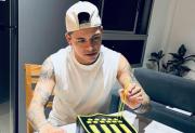 Diego García, en arresto domiciliario, festejó su cumpleaños 29 con torta de Peñarol