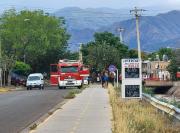 Buscan a una mujer que fue arrastrada por el caudal de agua del zanjón de Los Ciruelos