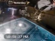 El video de un choque a toda velocidad y el milagro que salvó a la conductora: el rol clave de la piscina