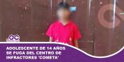 Adolescente de 14 años se fuga del Centro de Infractores 'Cometa' en Cochabamba