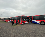 Se inauguró la línea de buses eléctricos que conectará a Asunción con San Lorenzo