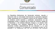 Gobierno venezolano denuncia agresión militar de EE. UU.