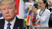 “No tiene el respeto necesario”: Trump pone en duda el liderazgo de Machado
