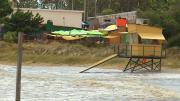 Varios paradores en la costa fueron afectados por la crecida del Río de la plata