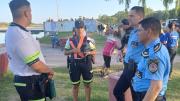 Policías rescataron a un niño que se ahogaba en el río Cuarto