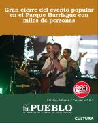 Gran cierre del evento popular en el Parque Harriague con miles de personas ‣ Martín Cabrera Prensa LA 24