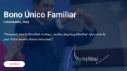 Bono Único Familiar enero 2026: ¿Cuándo se comenzará a cancelar?