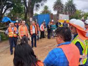 Inspección técnica al aeropuerto Oriel Lea Plaza de Tarija prioriza el asfalto para la remodelación de la pista