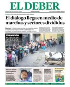 Portadas de los periódicos de Bolivia del lunes 5 de enero del 2026