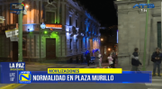 Normalidad vuelve a Plaza Murillo tras conflictos