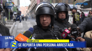 Conflictos en La Paz: movilizados enfrentan a la Policía y retienen a equipo de prensa