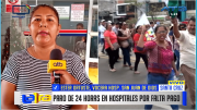 Hospitales de Santa Cruz acatan paro de 24 horas por falta de pago