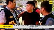 PNP capturó a presunto autor de ataque armado contra chofer de la empresa Santa Catalina en SJL