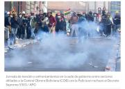 Por destrozos e instigación a delinquir, Fiscalía procesa a los aprehendidos de la COB