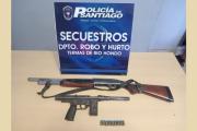 Descubren escopeta y ametralladora durante allanamientos en Los Núñez