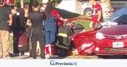 Fuerte choque entre dos vehículos cerca del Parque de Mayo