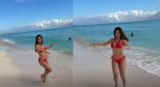 Wendy Callaú bailó en las playas de Cancún en sus vacaciones: Compartió 'bikinazo' en sus redes