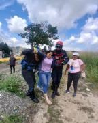 Seis heridos tras precipitarse unidad de transporte público