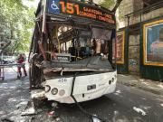 Fuerte choque de colectivos en Congreso: hay 18 heridos y tres están graves