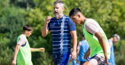 Ariel Pereyra se mostró alegre e ilusionado en su regreso a Gimnasia como entrenador de la Reserva