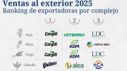 En 2025, Cargill lideró las exportaciones de granos de la Argentina