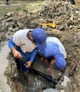 Ejecutada reparación de tubería en el sector La Habanera de Guacara