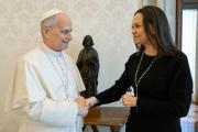 El papa León XIV recibió a María Corina Machado (FOTOS)