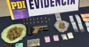 PDI desbarata banda de narco-delivery en Algarrobo y El Quisco con arma de guerra incluida