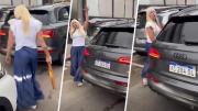 Automovilista argentina furiosa tras ser increpada por una maniobra en Punta del Este: Se bajó con un bate de béisbol