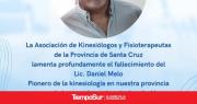 Pesar por la muerte de Daniel Melo, primer kinesiólogo de Santa Cruz